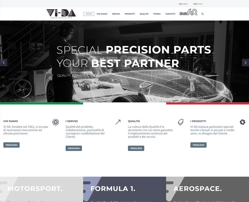 Creazione Sito Web Industria artigiana