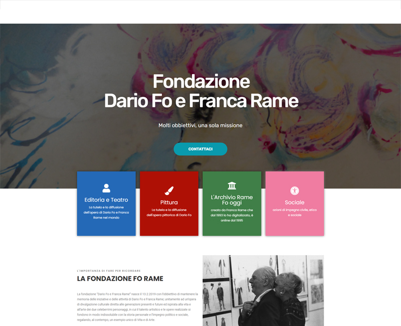Gestione Sito Web Fondazione